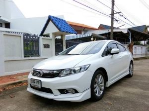 hHonda Civic FB 1.8 E i vtec ปี 2013สีขาวรถมือเดียวจากป้ายแดงวิ่งน้อย 79000 km. ไม่เคยมีอุบัติเหตุไม่เคยติดแก๊สสภาพสวยพร้อมใช้เลยค่ะ รูปที่ 0