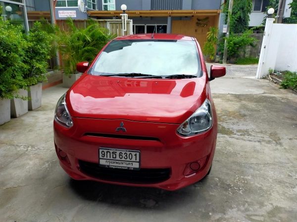 ต้องการขายรถยนต์นั่งส่วนบุคคลไม่เกิน 7 ที่นั่ง MITSUBISHI Mirage สีแดง รูปที่ 0