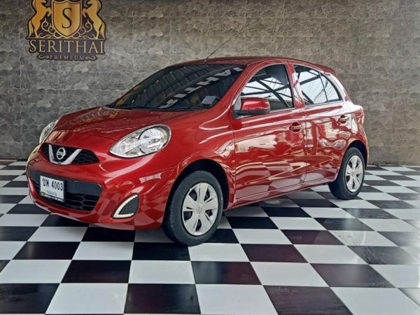 NISSAN MARCH 1.2 E ปี 2018 จดทะเบียนปี 2019 สีแดง รูปที่ 0