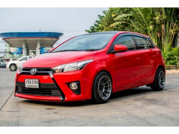 2013  TOYOTA YARIS  (โฉม 13-17) E 1.2 A/T สีแดง รูปที่ 0