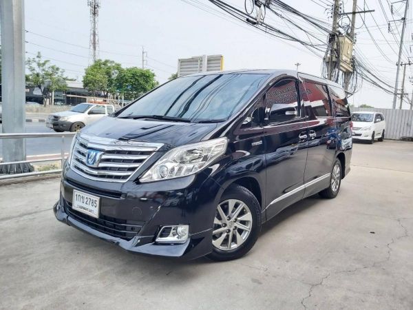 Toyota alphard hybrid 2.4 VIP ปี2012 สีดำ รถมือเดียวจากป้ายแดงสภาพสวยเข้าศูนย์ตลอด เบาะมิกกี้เม้าส์ปรับไฟฟ้าคู่หน้า คู่กลาง นั่งสบายพร้อมใช่ค่ะ