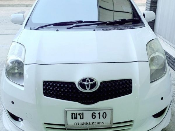 Toyota Yaris 1.5 S Limited  2008 สีขาว รถบ้านมือเดียว ล้อแม็ก 16 นิ้ว รถสภาพดี มีประกัน