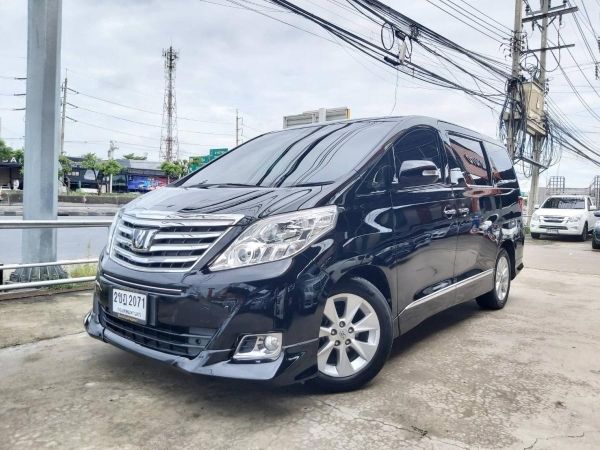 Toyota alphard 2.4  V VIP ปี2013 สีดำ รุ่นท็อป รถมือเดียวจากป้ายแดงเข้าศูนย์ตลอดไม่เคยติดแก๊ส