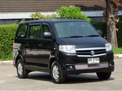 suzuki apv เกียร์ออโต้ สีดำ รุ่นท๊อป ปี2009 น้ำมันล้วน ไม่เคยติดแก๊ส เครื่องฟิต เกียร์สมูท ช่วงล่างแน่น แอร์ฉ่ำ การันตรีสภาพ พาช่างมาดูได้