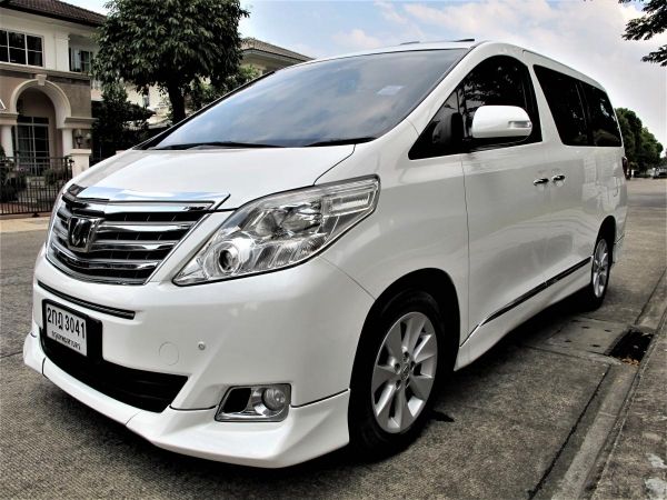 ปี13แท้ๆAlphard2.4V Topสุดของรุ่น ชื่อเดียว มือเดียว ออกศูนย์โตโยต้า รับประกันรถไม่เคยมีอุบัติเหตุ