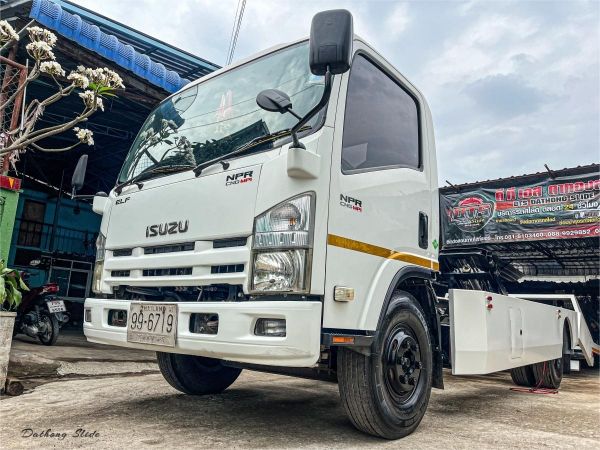 รูปของ ขายรถสไลด์ isuzu npr cng ปี56 ถาดกองพื้น