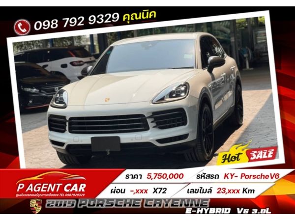 2019 Porsche Cayenne e-hybrid  V6 3.0L