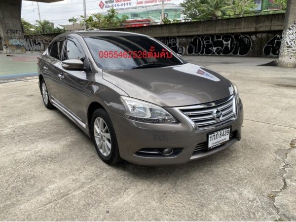 2013 NISSAN SYLPHY 1.6E สีน้ำตาล รถสวยเดิม ไม่แก๊สขับดี