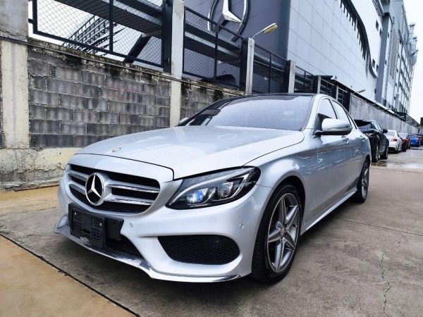 2015 BENZ C300 AMG BLUETEC HYBRID   สีเทา เกียร์ออโต้ Topสุด