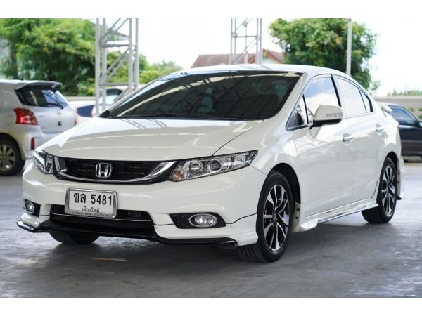 2014 HONDA CIVIC 1.8 E NAVI A/T สีขาว รูปที่ 0