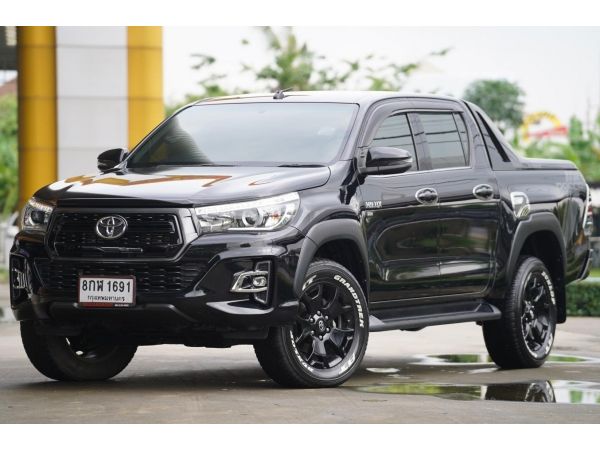 2019 TOYOTA HILUX REVO 2.8 DOUBLE CAB PRERUNNER G ROCCO  A/T สีดำ รูปที่ 0