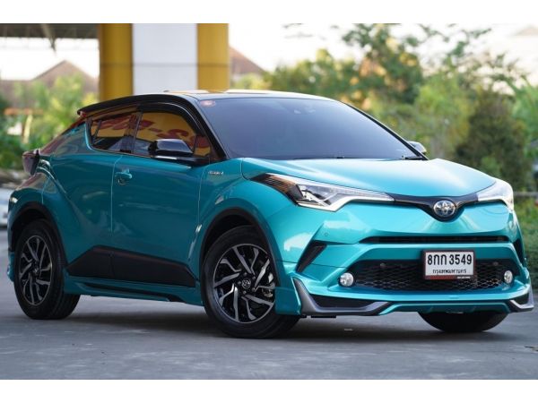 2018 TOYOTA C-HR 1.8 HV Hi  A/T สีเขียวดำ รูปที่ 0