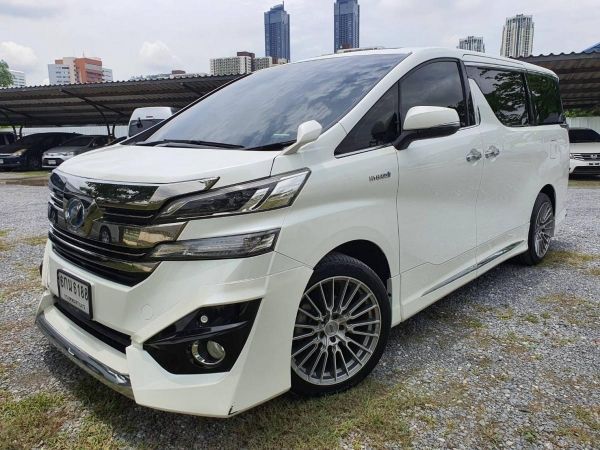 Toyota Vellfire Hybrid X 2.5 ปี2017 สีขาว เช็คศูนย์ รูปที่ 0