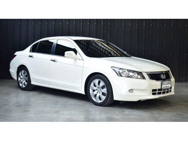 Honda Accord 2.4EL Navi A/T ปี 2009 สีขาว รุ่นTopสุด