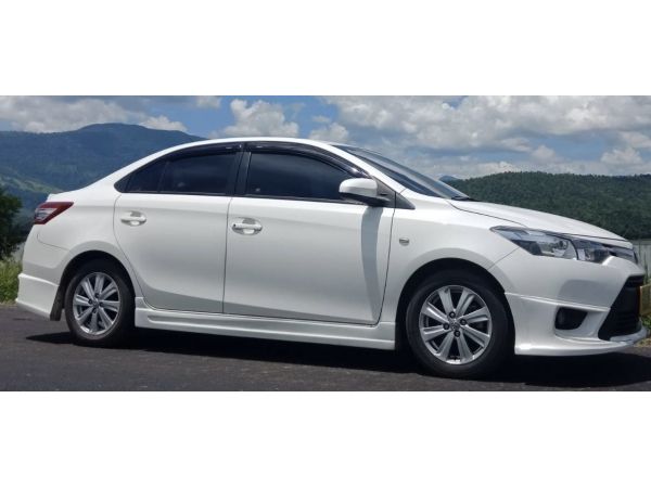 Toyota vios 1.5 ปี2014  e a/t สีขาว เกียร์ออโต้ รถบ้าน ไม่แก๊ส abs รูปที่ 0