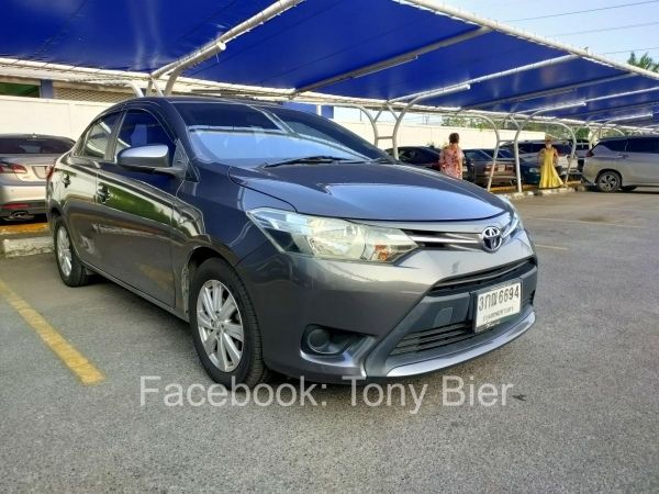 2014 Toyota Vios 1.5 E Auto สีเทาดำ รถใช้คนเดียว