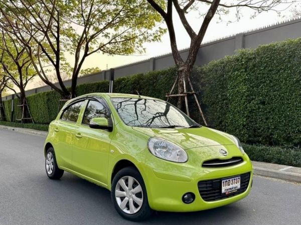 2012 NISSAN MARCH 1.2E auto สีเขียว ไมล์ 46000 กม รูปที่ 0