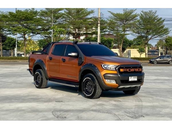 2017 FORD RANGER, 2.2 WILDTRAK DOUBLE CAB 2WD โฉม DOUBLE CAB สีส้ม เกียร์ออโต้ รูปที่ 0