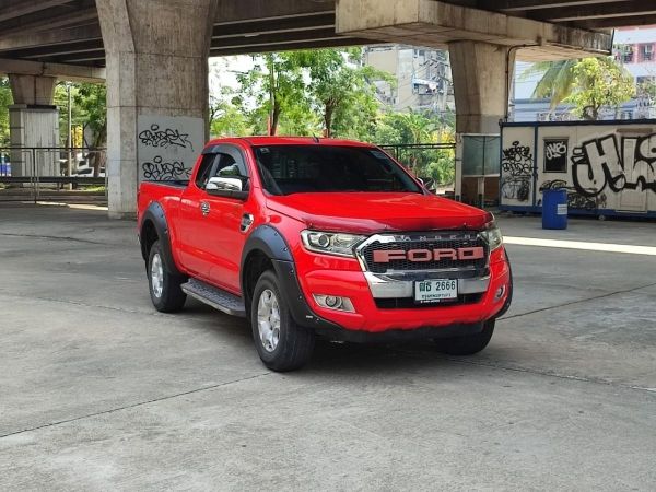 FORD RANGER 2.2XLT Open cab Hi-Rider  เกียร์ออโต้ ปี 2016 สีแดง