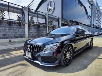 2016 BENZ C250 COUPE AMG Dynamic สีดำ ภายในแดง วิ่งน้อยเพียง 87,XXX KM.