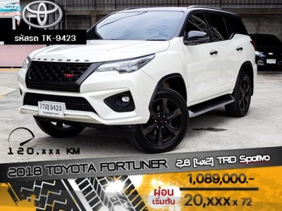 2018 TOYOTA FORTUNER 2.8 [4x2] TRD Spotivo รูปที่ 0