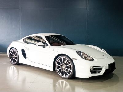 PORSCHE CAYMAN 981.2 สีขาว ภายในแดง  Year 2015