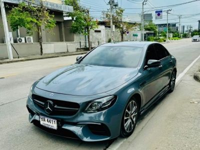 Benz E350e 2.0 AMG Dynamic สีขาว แรปสีเทา ปี2019