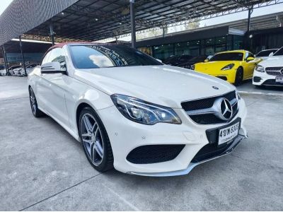 2014 BENZ E200 CABRIOLET AMG Dynamic Facelift สีขาว เปิดประทุนหลังคาแดง Topสุด รูปที่ 0