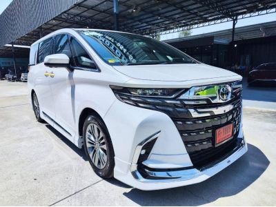 รถใหม่ 2024 NEW Toyota Alphard เบนซินล้วน 2.5 ลิตร TOPสุด สีขาว