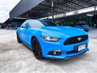 2017 FORD MUSTANG 2.3 EcoBoost  สีฟ้า เกียร์ออโต้ วิ่งน้อยเพียง 35,XXX KM.