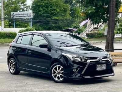 TOYOTA YARIS มือสอง 1.2 E Hatchback ปี 2014 เบนซิน เกียร์อัตโนมัติ สีดำ ฟรีดาวน์ ฟรีส่งรถ รูปที่ 0