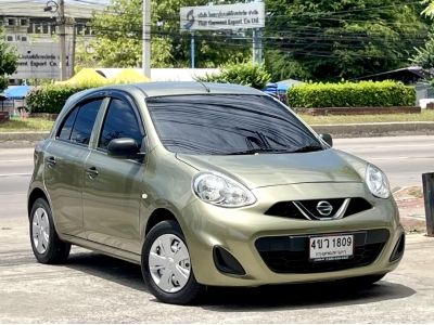 NISSAN MARCH มือสอง 1.2 S HATCHBACK ปี 2017 เกียร์ธรามดา สีเขียว เลขไมล์ 71311กิโล ฟรีดาวน์ ฟรีส่งรถ