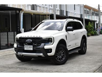 Ford Everest 2.0 BI-TURBO 4WD  Wildtrak เกียร์ :ออโต้ เครื่องยนต์ :ดีเซล สี :ขาว ปี :2023