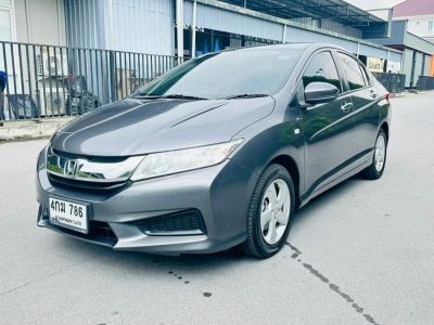 HONDA City 1.5 V plus I-VTEC ปี 2015 สีเทา ไมล์ 106,xxx km.แท้ๆ รูปที่ 0