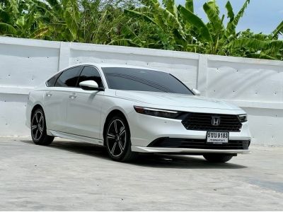 2023 HONDA ACCORD 2.0 E:HEV EL  สีขาว เกียร์ออโต้ เครื่องยนต์เบนซิน ไฟฟ้า