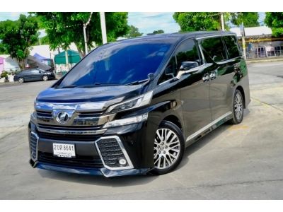 Toyota Vellfire 2.5 ZG  ปี2015 สีดำ  ออโต้  เบนซิน ไมล์  10x,xxx กม  สภาพตรงปก