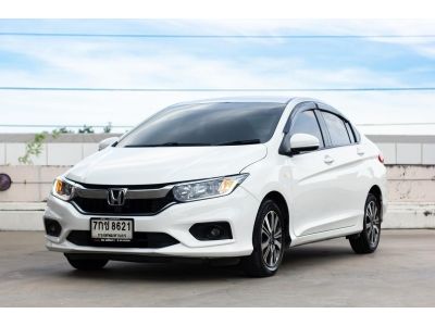 HONDA City 1.5V CVT A/T ปี 2018 สีขาว รถบ้าน มือเดียวป้ายแดง เลขไมล์ 101,xxx km.