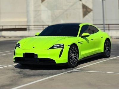 Porsche Taycan ปี 2021 จด 2022 วิ่ง 9x,xxx  รถมือเดียว สีเทา Warp สีเขียวรอบคัน