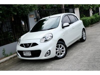 Nissan March 1.2VL ปี2013 สีขาว ออโต้ เบนซิน