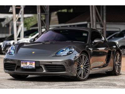 Porsche 718 Cayman 2018 สีเทา ภายในแดง ไมล์น้อยมาก