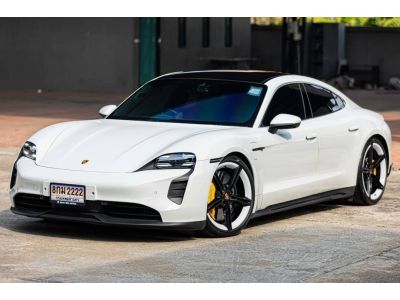 Porsche Taycan 4S 2021 สีขาว ภายในแดง รถเจ้าของเดียว ไมล์น้อย Option จัดเต็ม