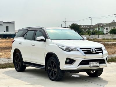 TOYOTA FORTUNER 2.8 TRD SPORTIVO BLACK TOP 4WD TOP สีขาว ปี2016 เกียร์ออโต้ เครื่องดีเซล