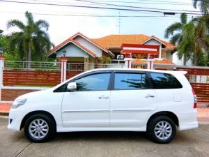 toyota innova 2.0 v เบนซินรุ่น top ปี 2012 สีขาวรถสภาพสวยมือเดียวออกห้างป้ายแดงไม่เคยมีอุบัติเหตุไม่เคยจมน้ำเบาะ 3 แถวรถครอบครัวพร้อมใช้ รูปที่ 1