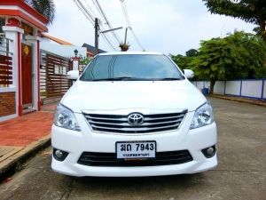 Toyota innova 2.0 v เบนซินรุ่น top ปี 2012 สีขาวรถสภาพสวยมือเดียวออกห้างป้ายแดงไม่เคยมีอุบัติเหตุไม่เคยจมน้ำเบาะ 3 แถวรถครอบครัวพร้อมใช้ รูปที่ 1