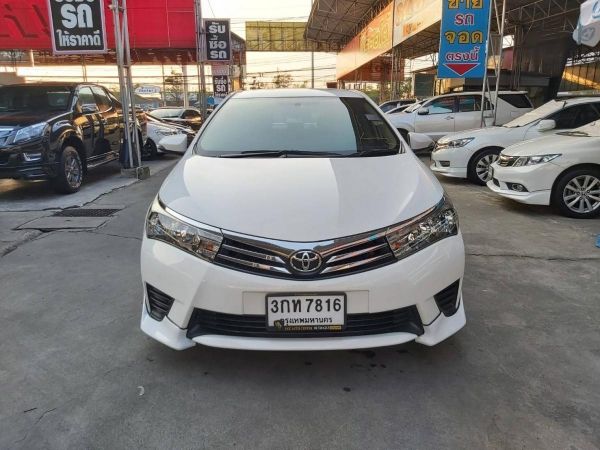 Toyota New Altis 1.6 G ออโต้ รุ่นท็อป ปี2014 รถสภาพสวยมือเดียวจากป้ายแดงไม่เคยติดแก๊สไมล์แท้เข้าศูนย์ตลอด ภายในสวย มีระบบ ABS airbag สภาพสวยพร้อมใช้งาน รูปที่ 1