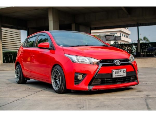 2013  TOYOTA YARIS  (โฉม 13-17) E 1.2 A/T สีแดง รูปที่ 1