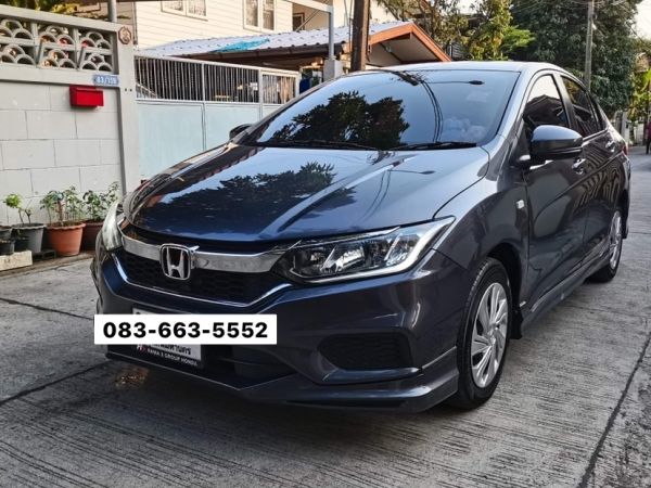 รถบ้านแท้ๆ มือเดียวป้ายแดง วิ่งน้อย Honda City 1.5S AT 2018 (สีเทาภายในดำ)    ขายเพียง 449,000 บาท  ( จ่ายสดราคาพิเศษ / จัดไฟแนนซ์ได้ )  วิ่งน้อย 52,xxx km  อปก ครบ กุญแจรีโมท 2 ดอก   รับประกันตัวถังไ รูปที่ 1