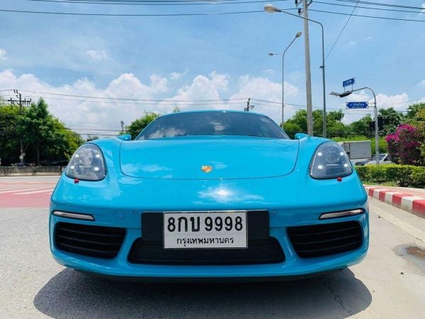 Porsche Cayman 718 Miami Blue 2017 รูปที่ 1