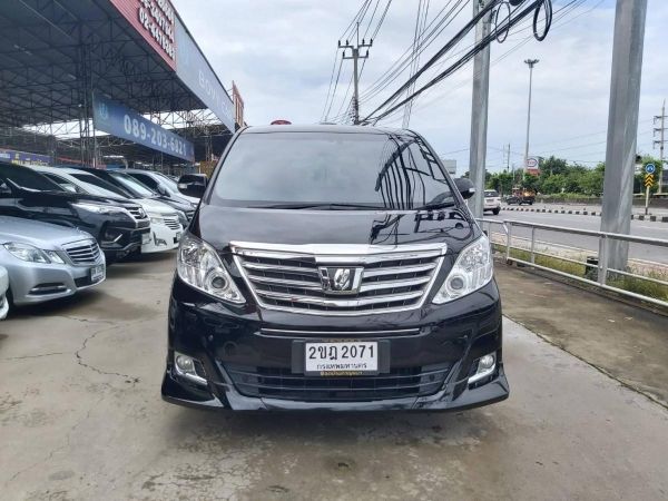 Toyota alphard 2.4  V VIP ปี2013 สีดำ รุ่นท็อป รถมือเดียวจากป้ายแดงเข้าศูนย์ตลอดไม่เคยติดแก๊ส รูปที่ 1