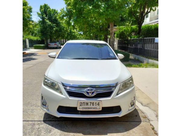 TOYOTA CAMRY 2.5 HYBRID สีขาว ปี2013 รูปที่ 1